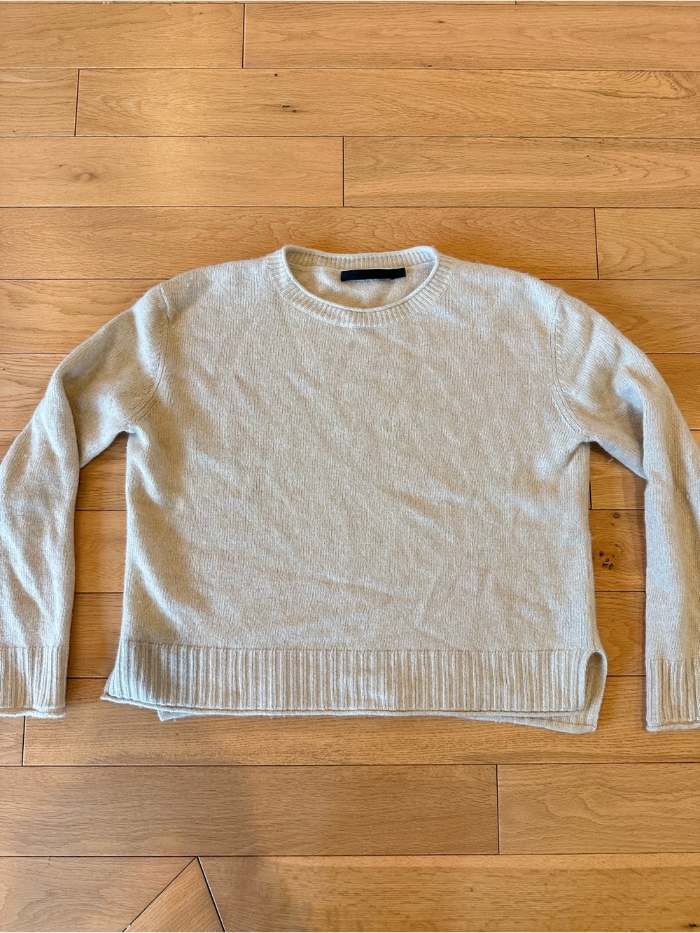 Jenni Kayne Everyday Sweater Women's Crewneck Sweater in Oatmeal Cream Small